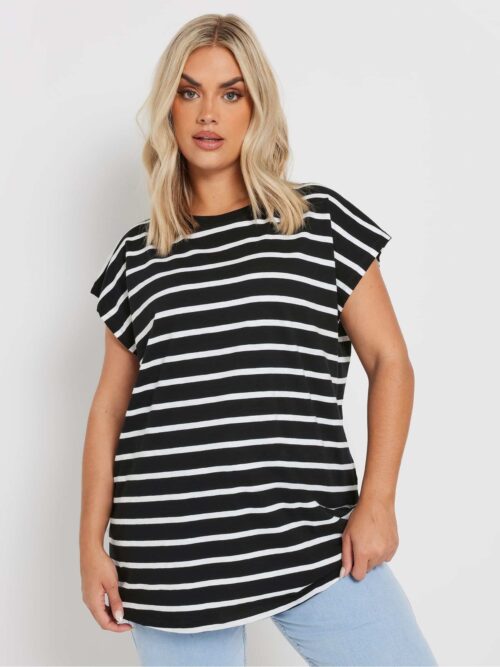 Yours Curve Grown On Sleeve 100% Cotton Top