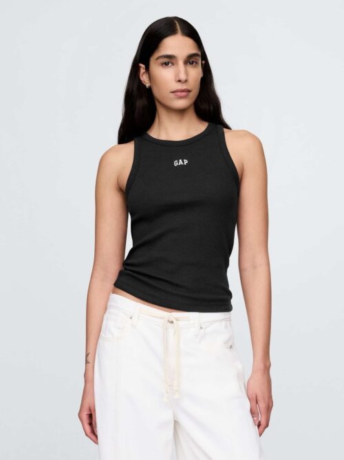 Gap Modern Rib Logo Halter Top